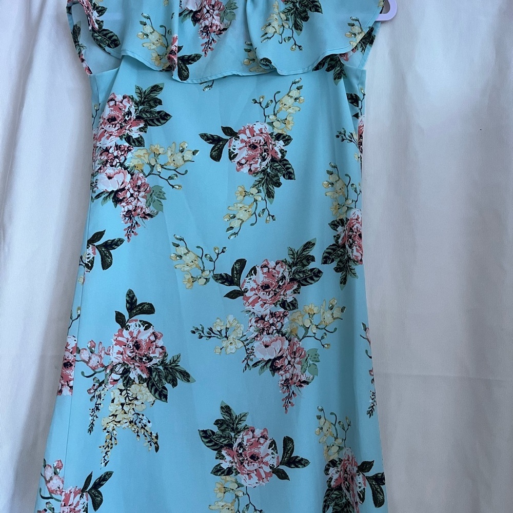 Floral Ruffle Sleeveless Dress - Picture 3 of 6